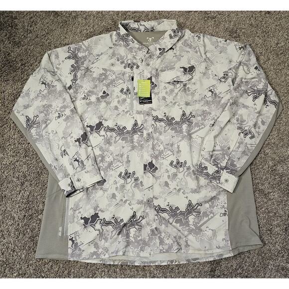 True Timber Men’s 2XL FinalRun Viper Snow Drizzle Camo Long Sleeve Fishing NWT - Picture 1 of 8